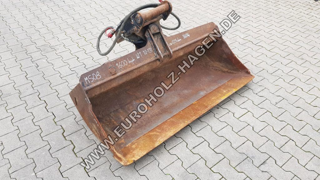 Hydraulischer Grabenräumlöffel passend für Lehnhoff MS08 / 1600 mm