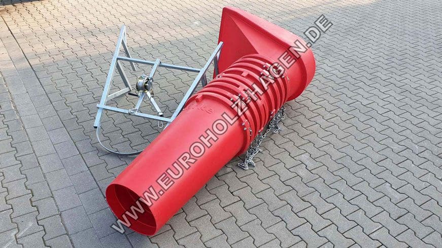 Schuttrutsche rot verstärkt ANDI 10 Meter Bauschutt Schutttrichter Trichter