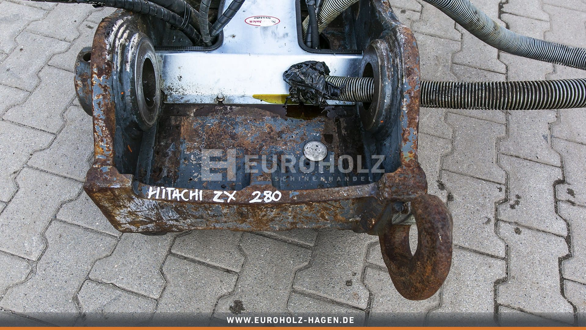 Schnellwechsler hydraulisch OilQuick OQ70/55 / Hitachi ZX280 / ∅90/410/490 / (gebr.)