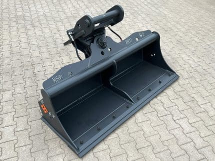 Hydraulischer Grabenräumlöffel passend für Lehnhof MS10 / 1800 mm / Kat. 2G / mit Unterschraub-Wendemesser