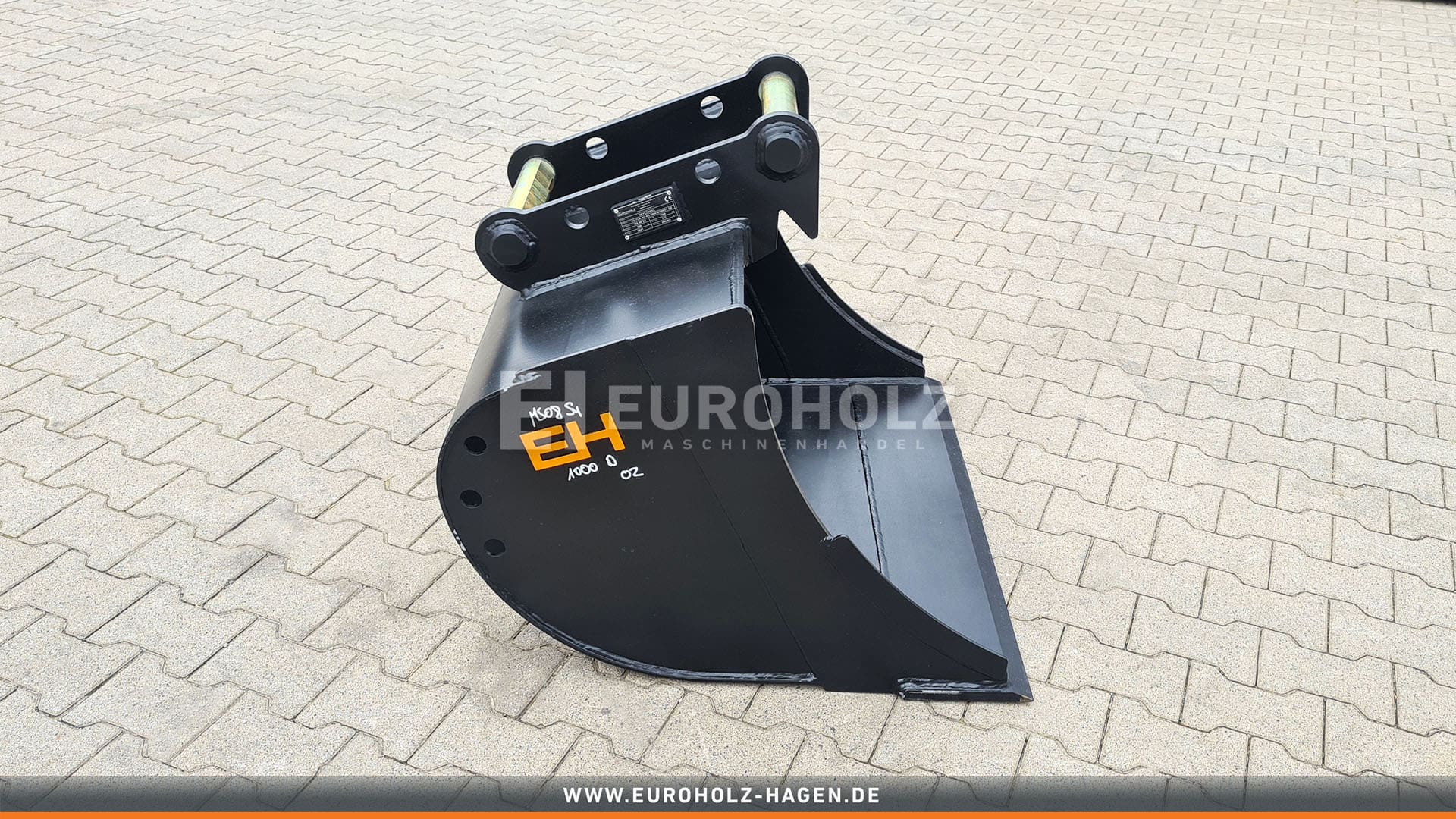 Digging bucket suitable for Lehnhoff MS08 SY / 1000 mm / cat. 5K / without teeth